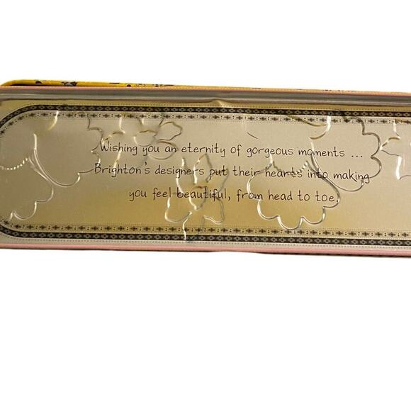Brighton Decorative Metal Box-Box only 9 1/2 x 3 inches Small Dent See Picture - Picture 3 of 7